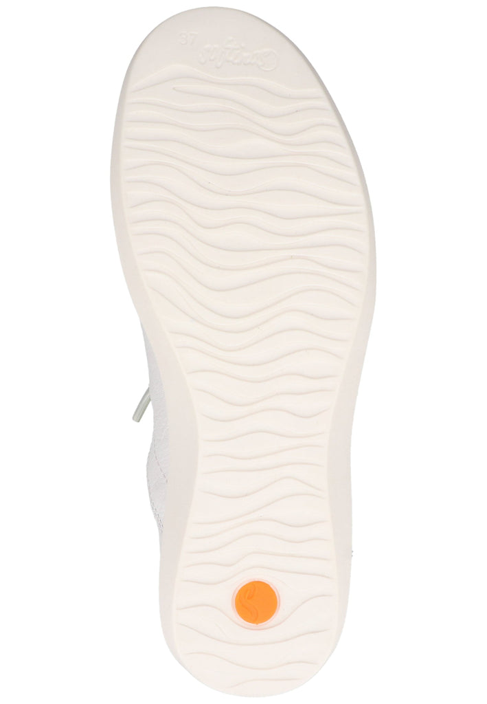softinos Sneaker Leder/Textil Weiß