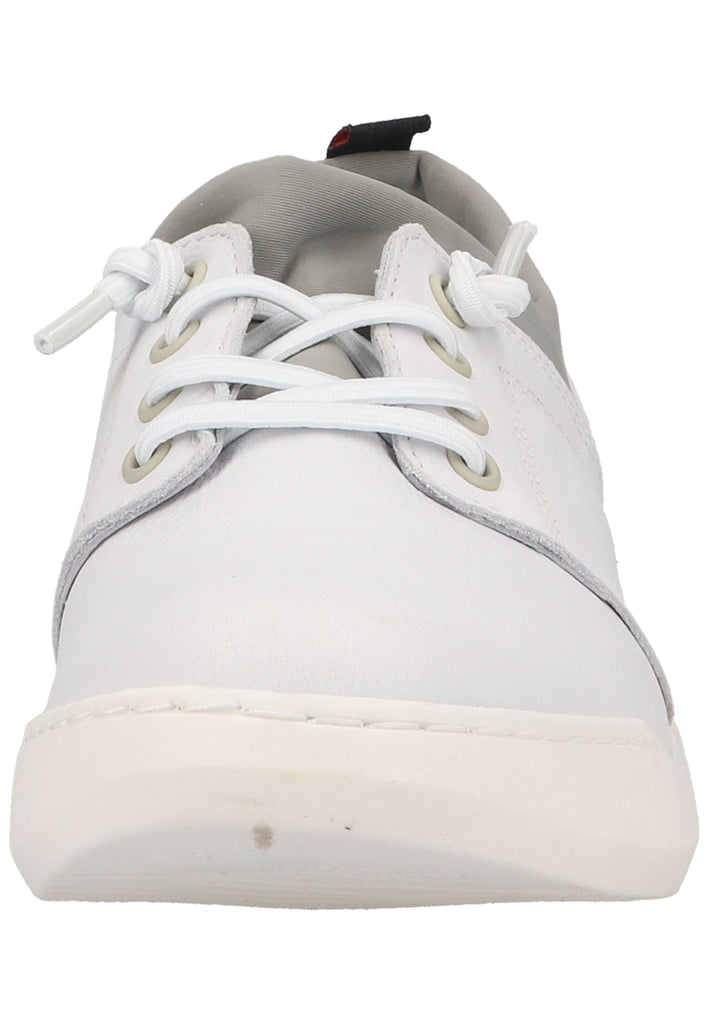 softinos Sneaker Leder/Textil Weiß/Grau