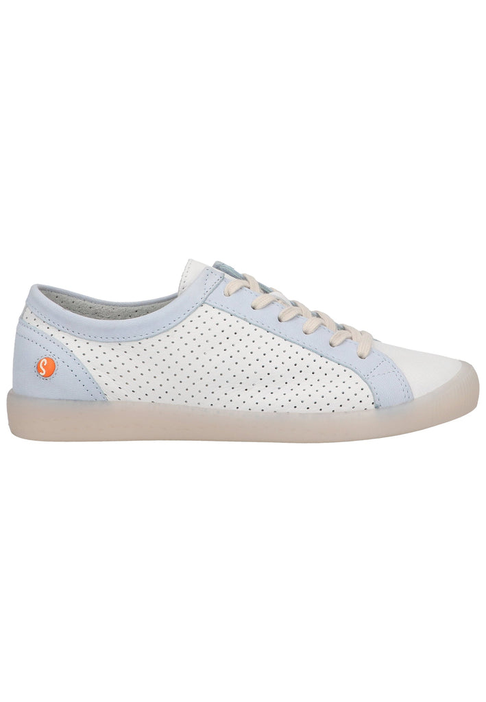 softinos Sneaker Leder Weiß/Blau