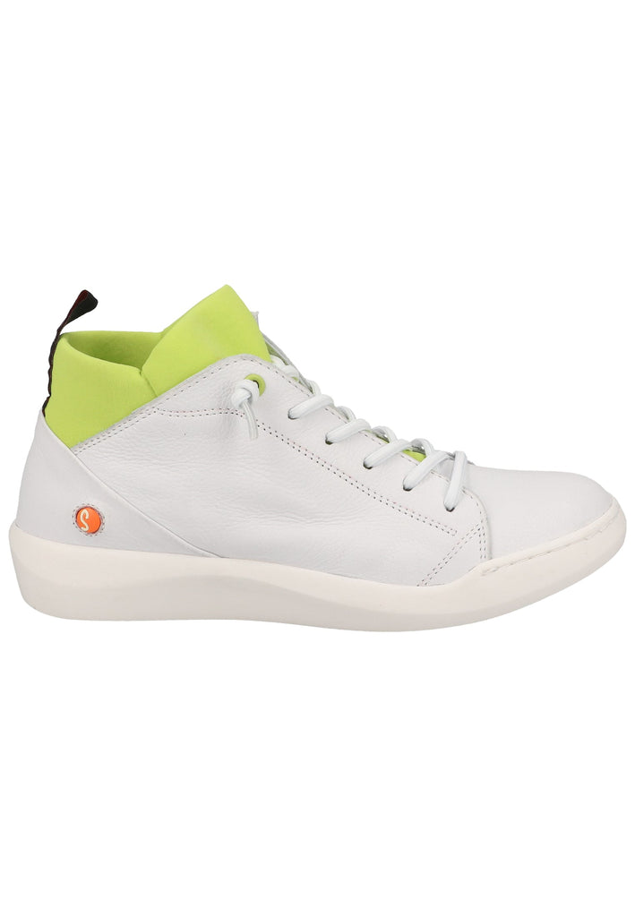 softinos Sneaker Leder Weiß/Gelb