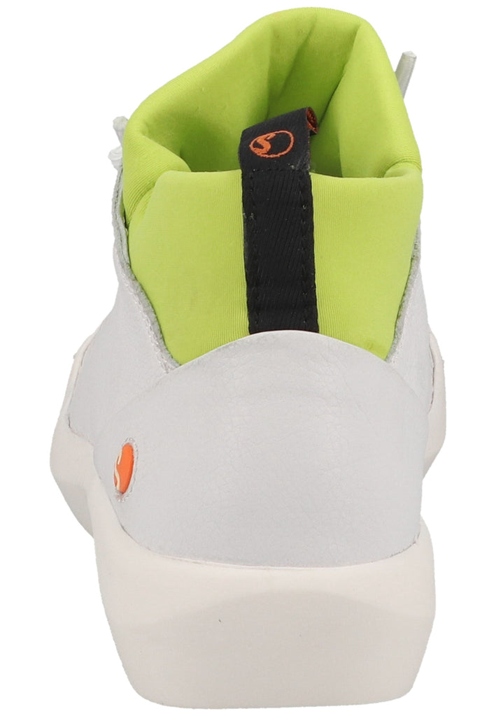 softinos Sneaker Leder Weiß/Gelb