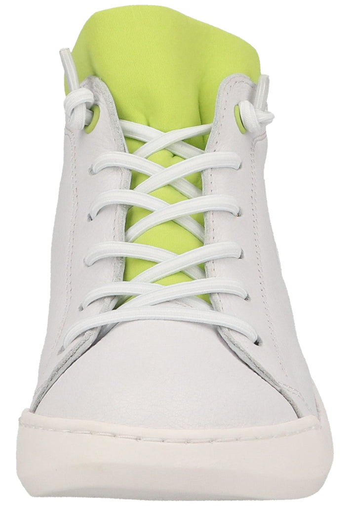 softinos Sneaker Leder Weiß/Gelb