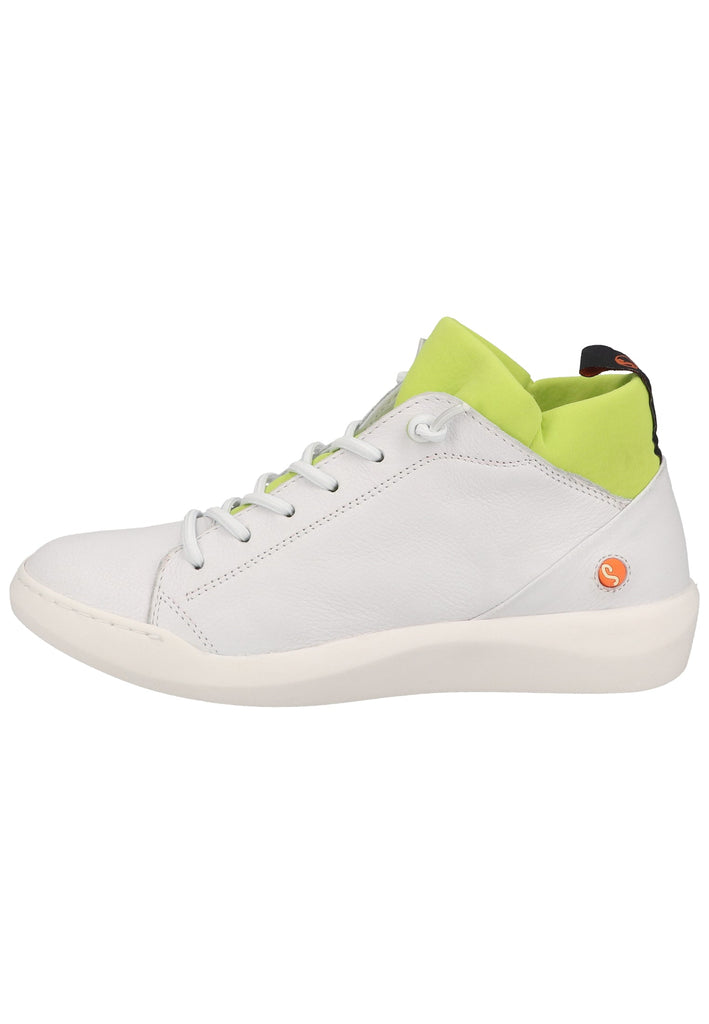softinos Sneaker Leder Weiß/Gelb