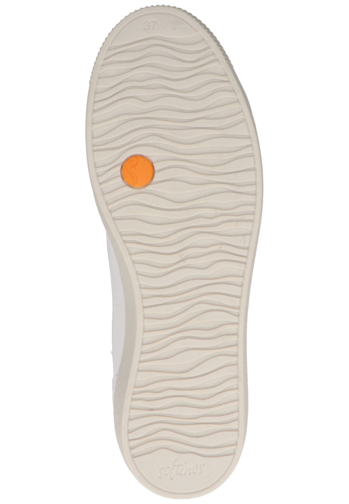 softinos Sneaker Leder Weiß/Gelb