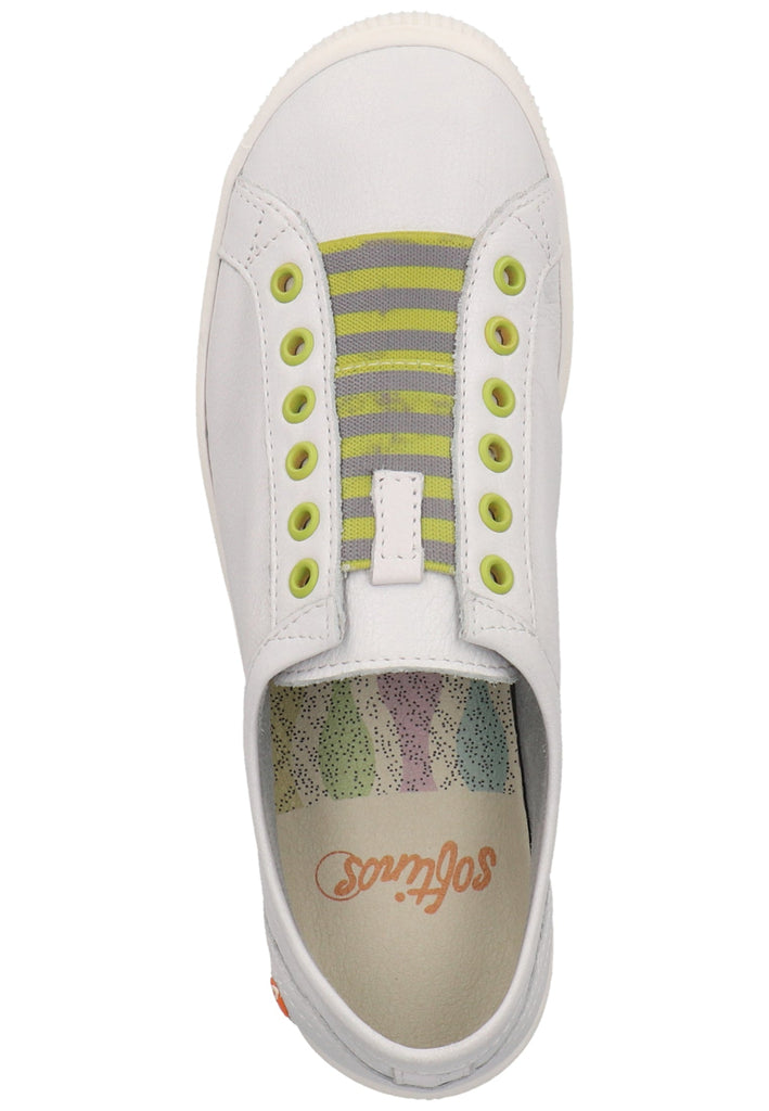 softinos Sneaker Leder Weiß/Gelb