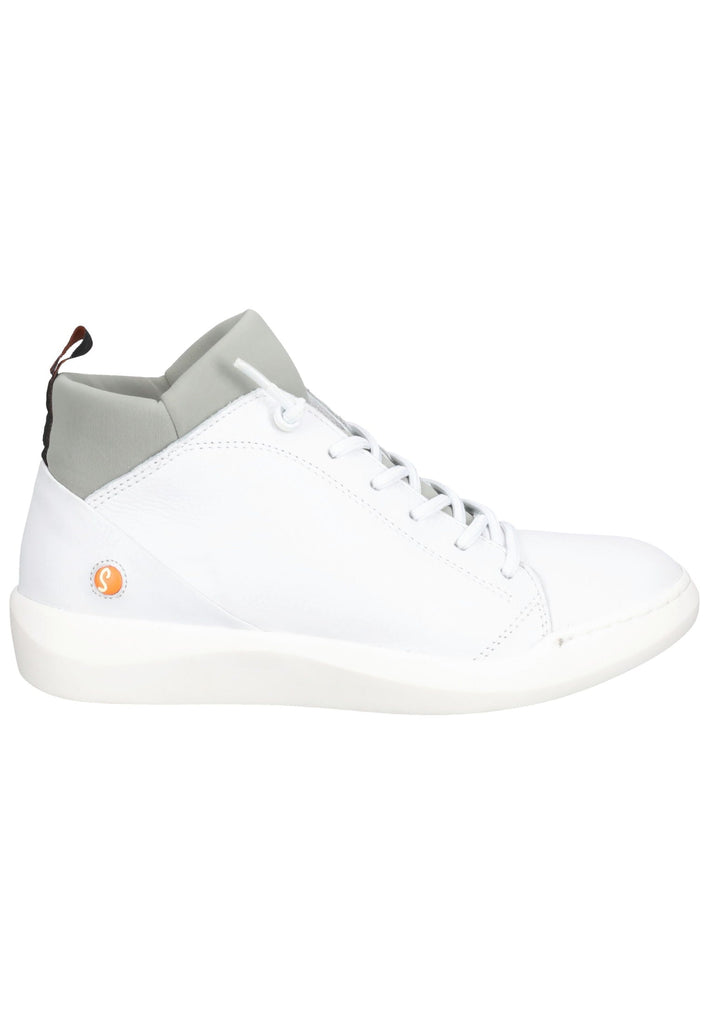 softinos Sneaker Leder Weiß/Grau