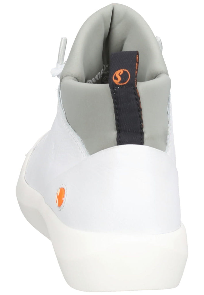 softinos Sneaker Leder Weiß/Grau