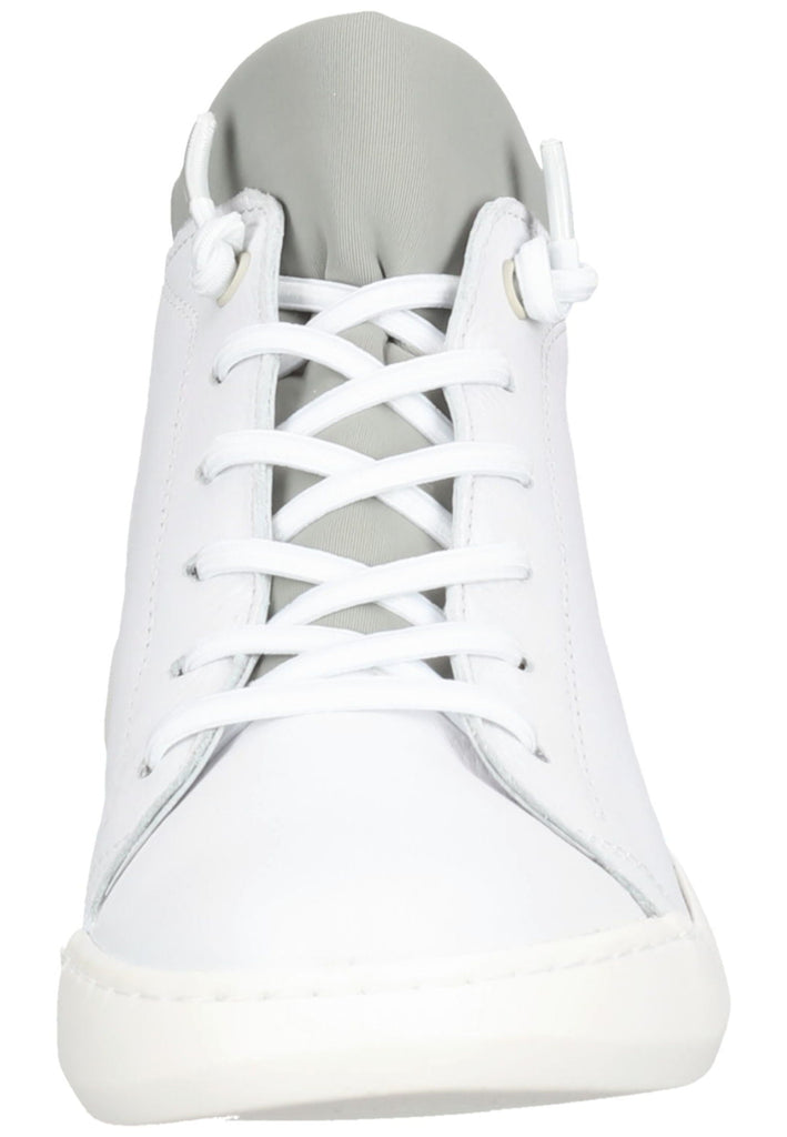 softinos Sneaker Leder Weiß/Grau