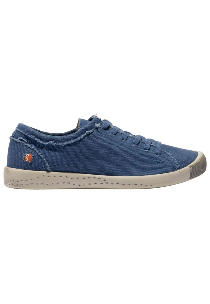 softinos Sneaker Lederimitat/Textil Blau