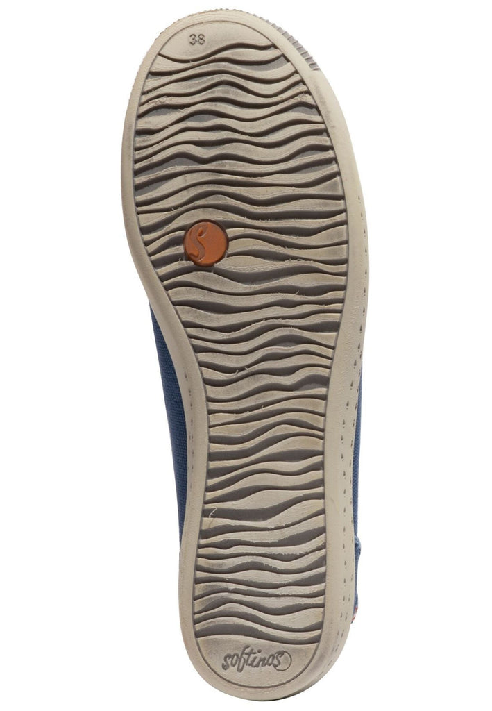 softinos Sneaker Lederimitat/Textil Blau