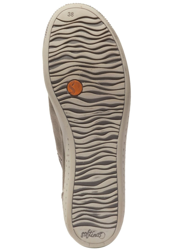 softinos Sneaker Lederimitat/Textil Grau