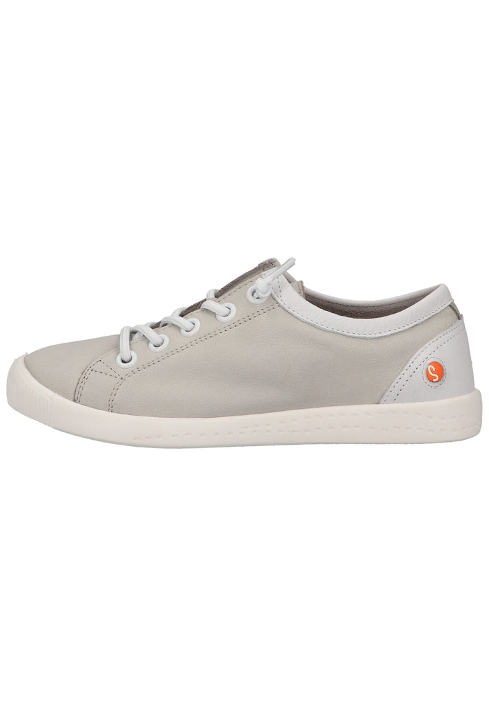 Sneaker softinos Sneaker Leder Hellgrau/Weiß