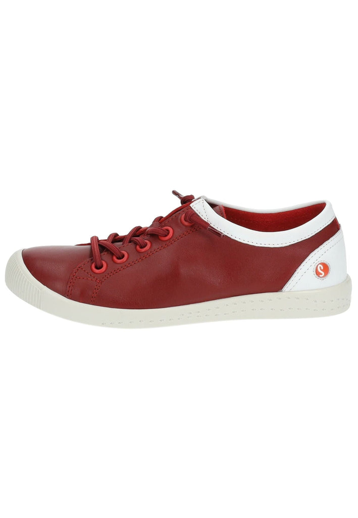 Sneaker softinos Sneaker Leder Rot/Weiß
