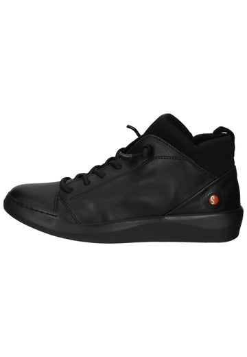 Sneaker softinos Sneaker Leder/Textil Schwarz/Schwarz