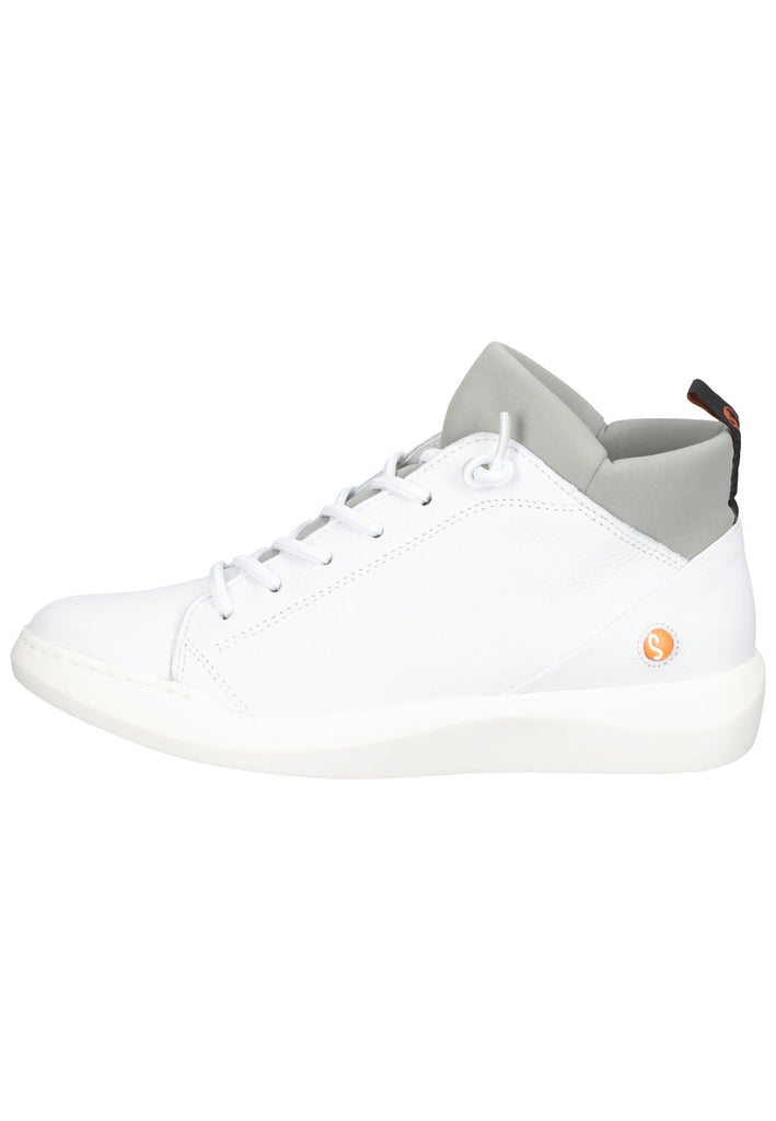 Sneaker softinos Sneaker Leder Weiß/Grau