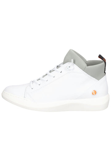 Sneaker softinos Sneaker Leder Weiß/Grau
