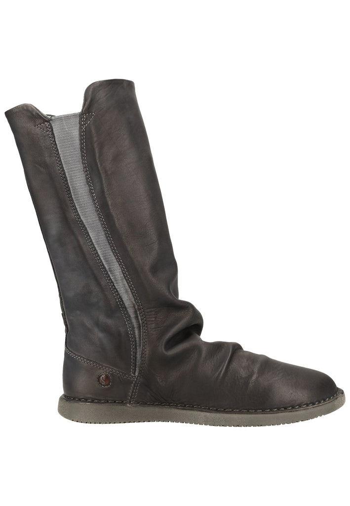 softinos Stiefel Leder Anthracite