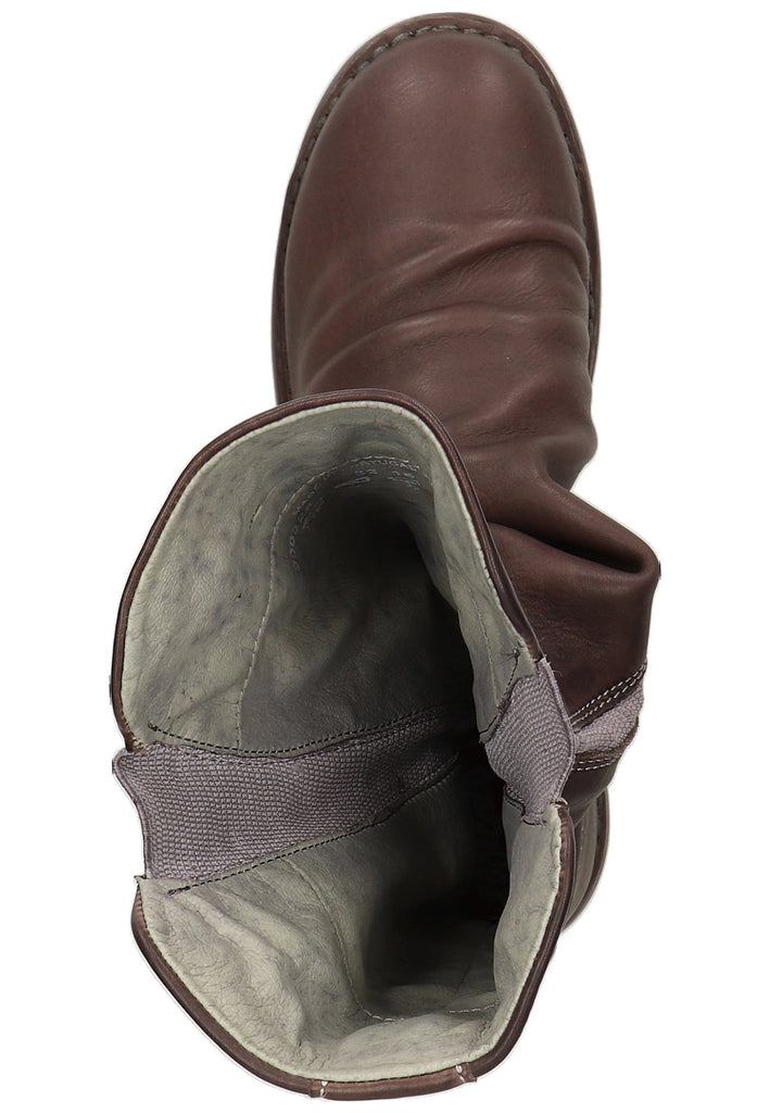 softinos Stiefel Leder Dunkelbraun