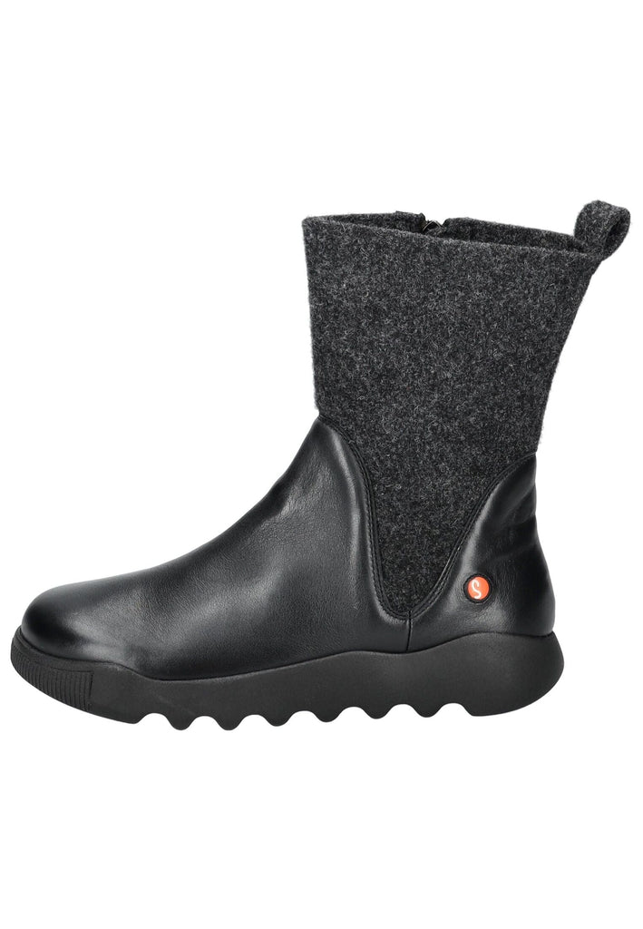 Stiefel softinos Stiefel Leder/Textil Schwarz Kombi