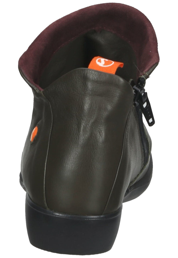 softinos Stiefelette Leder Army