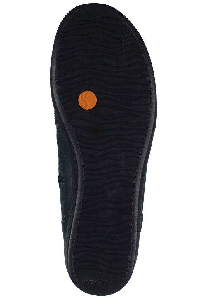 softinos Stiefelette Leder Blau/Schwarz