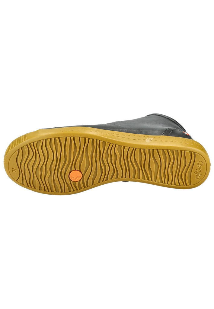 softinos Stiefelette Leder Dunkelgrau Warmfutter