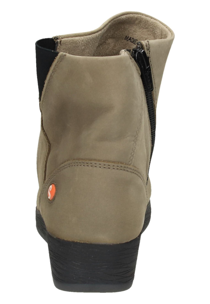 softinos Stiefelette Leder Grau