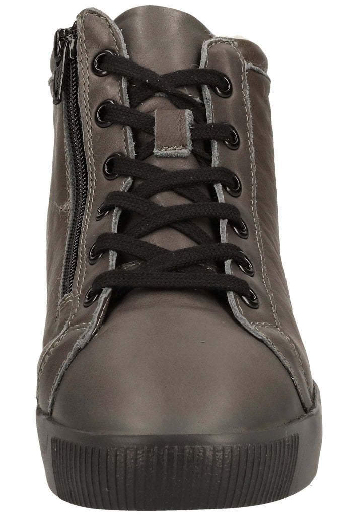 softinos Stiefelette Leder Grey Warmfutter