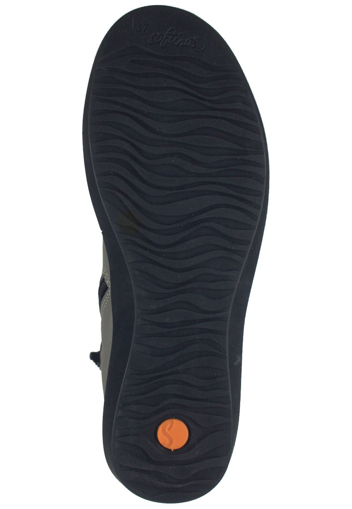 softinos Stiefelette Leder Grün Warmfutter