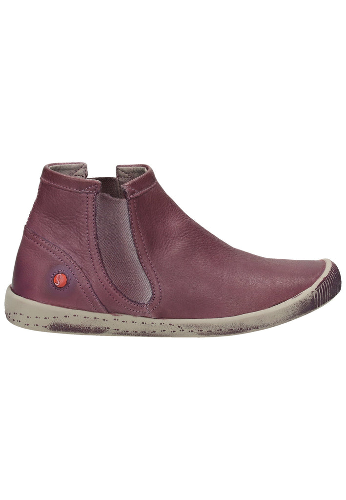 softinos Stiefelette Leder Lila
