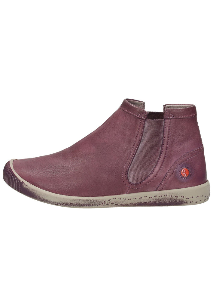 softinos Stiefelette Leder Lila