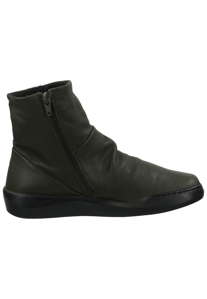 softinos Stiefelette Leder Military Warmfutter