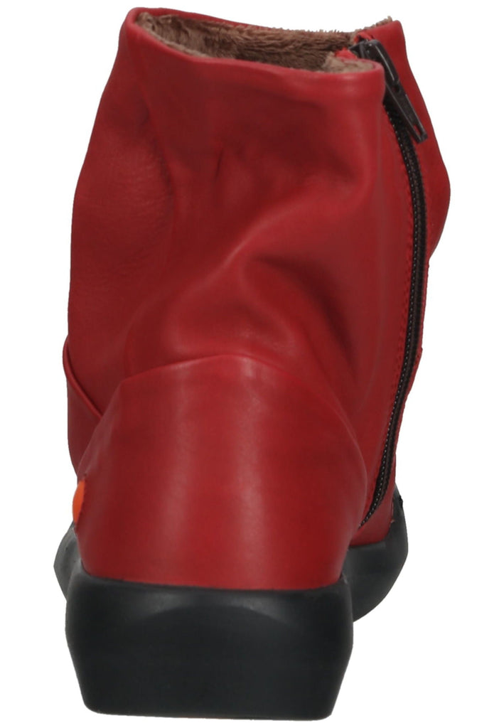 softinos Stiefelette Leder Rot