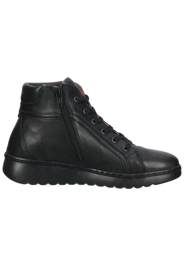 softinos Stiefelette Leder Schwarz