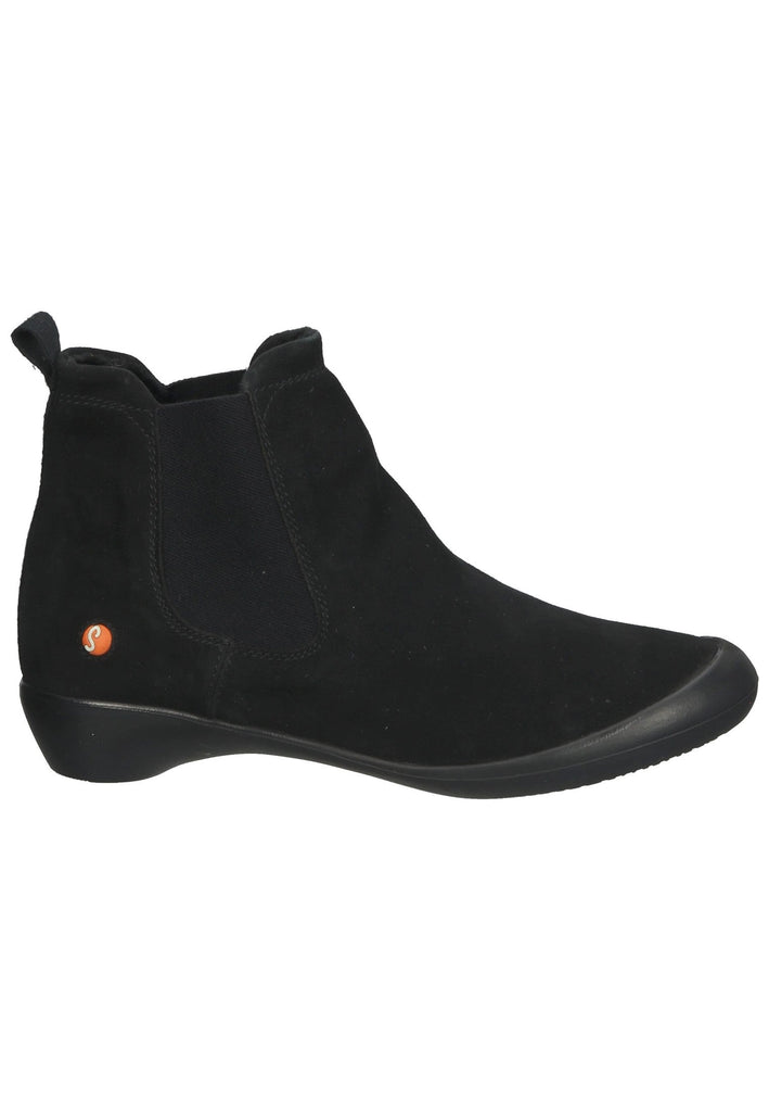 softinos Stiefelette Leder Schwarz