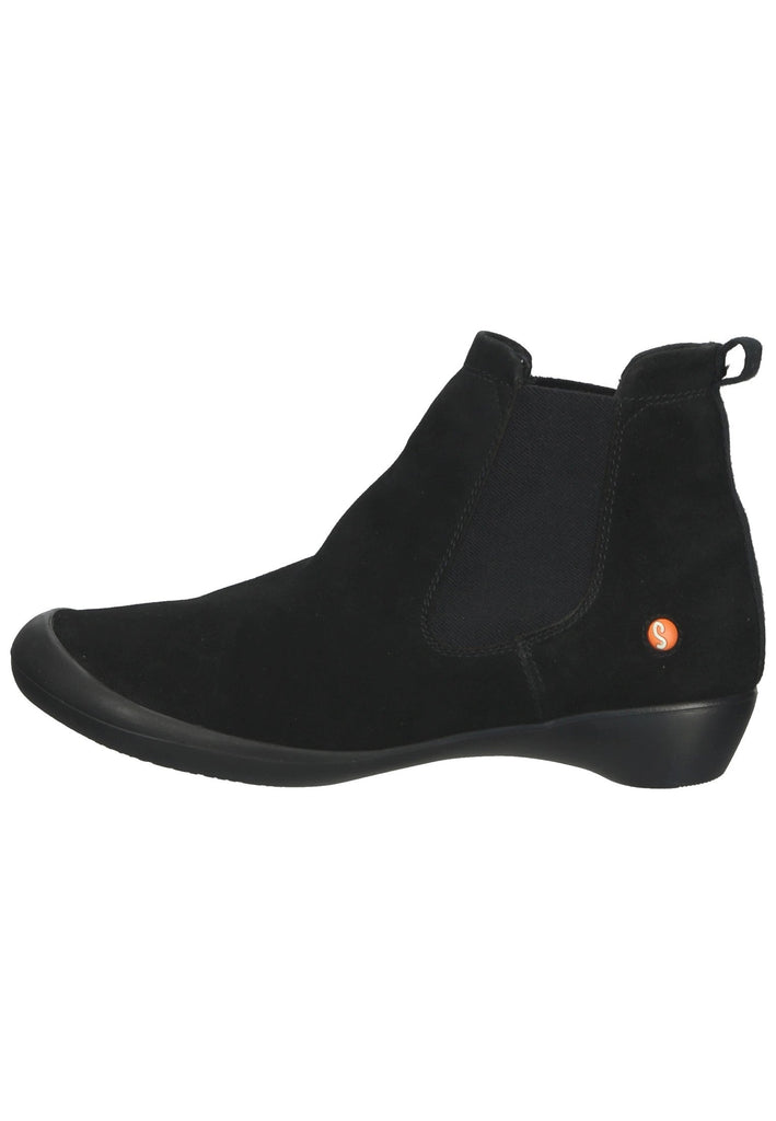softinos Stiefelette Leder Schwarz