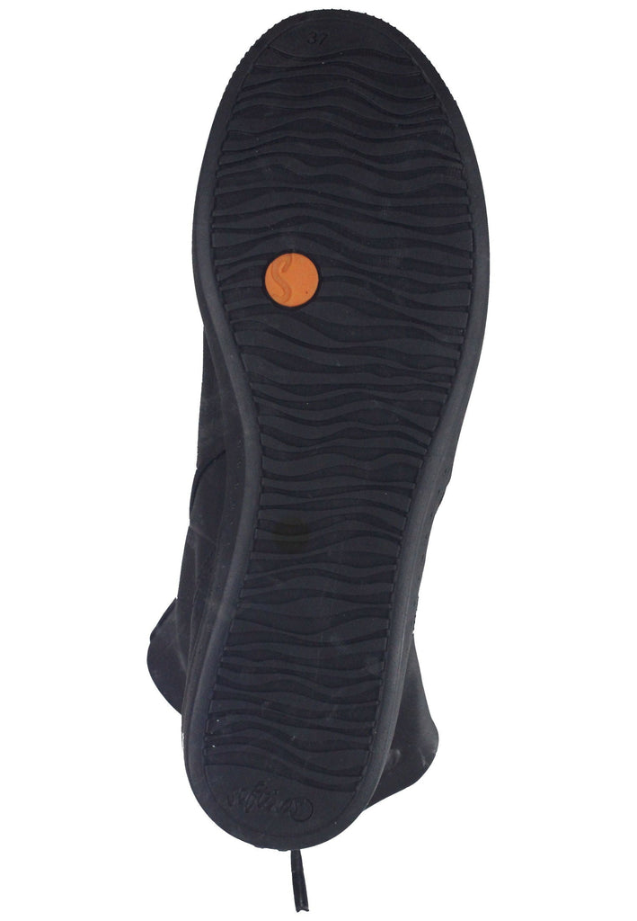 softinos Stiefelette Leder Schwarz