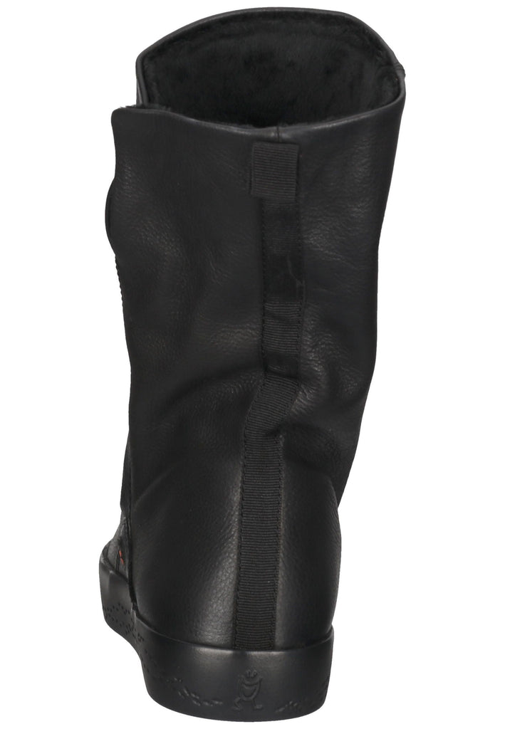 softinos Stiefelette Leder Schwarz