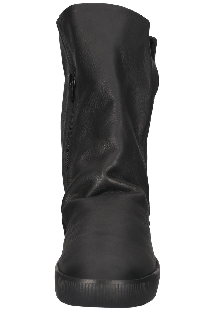 softinos Stiefelette Leder Schwarz