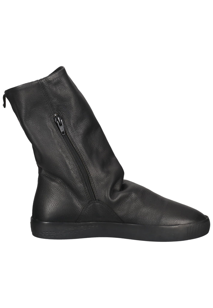 softinos Stiefelette Leder Schwarz