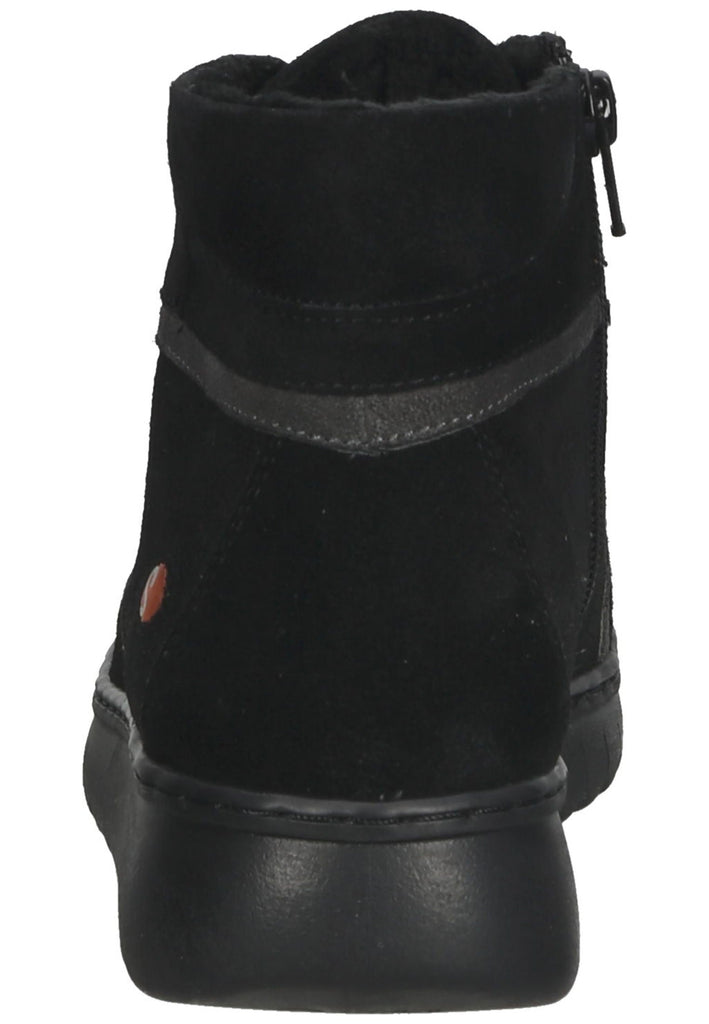 softinos Stiefelette Leder Schwarz