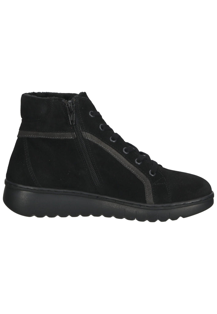 softinos Stiefelette Leder Schwarz