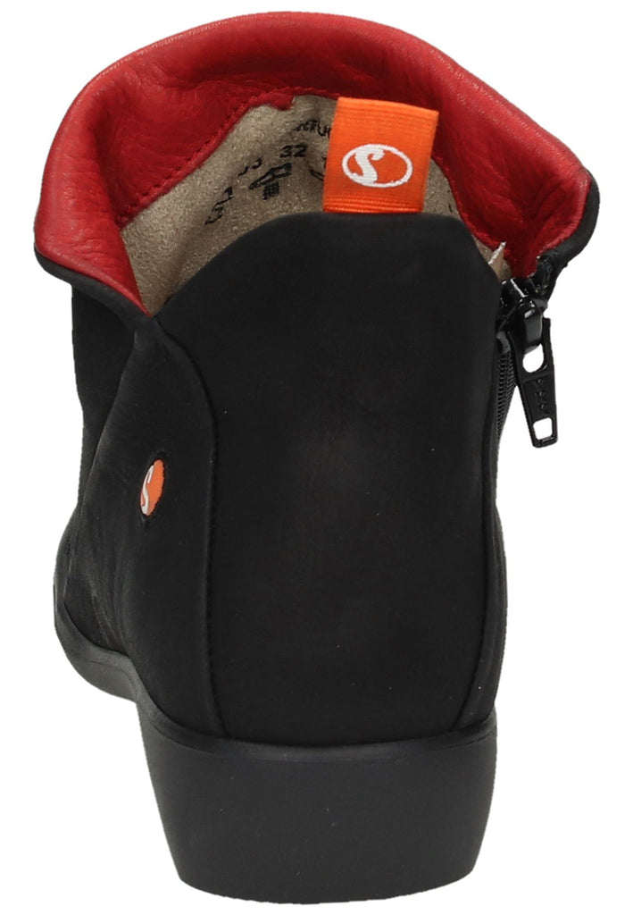 softinos Stiefelette Leder Schwarz