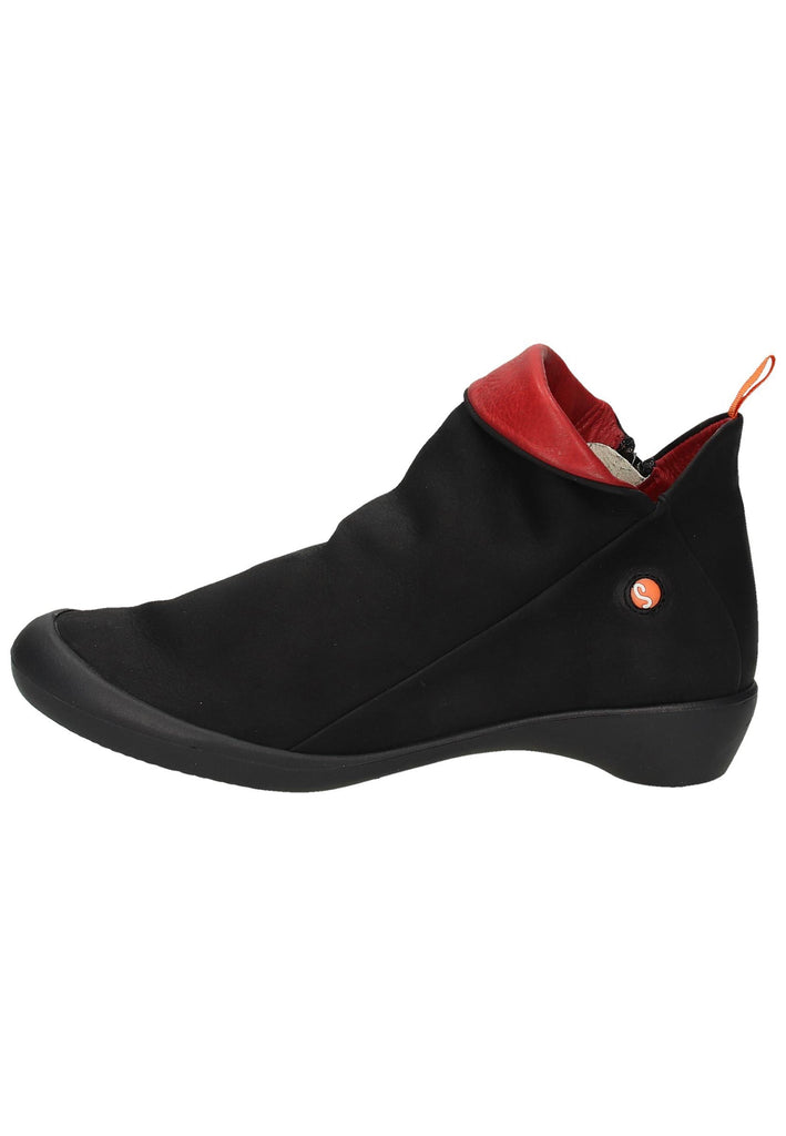 softinos Stiefelette Leder Schwarz
