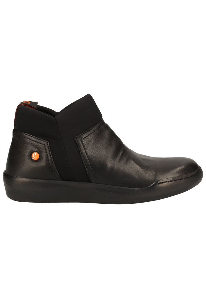 softinos Stiefelette Leder Schwarz
