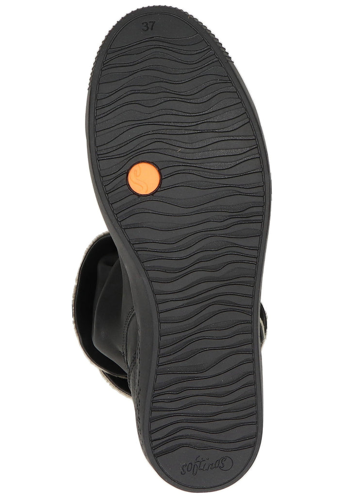 softinos Stiefelette Leder Schwarz