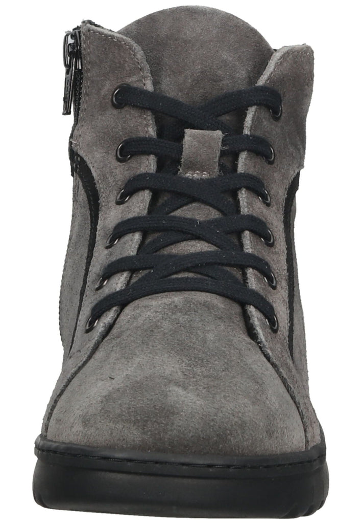 softinos Stiefelette Leder Schwarz/Braun