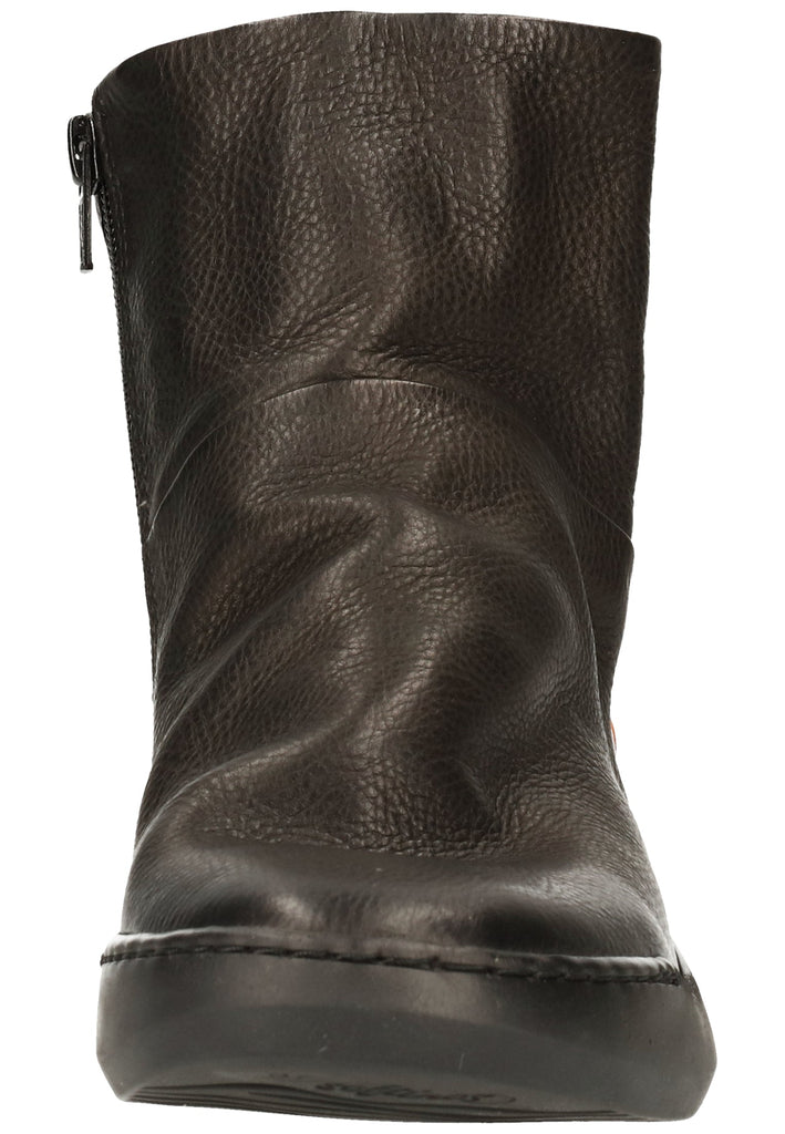 softinos Stiefelette Leder Schwarz Warmfutter