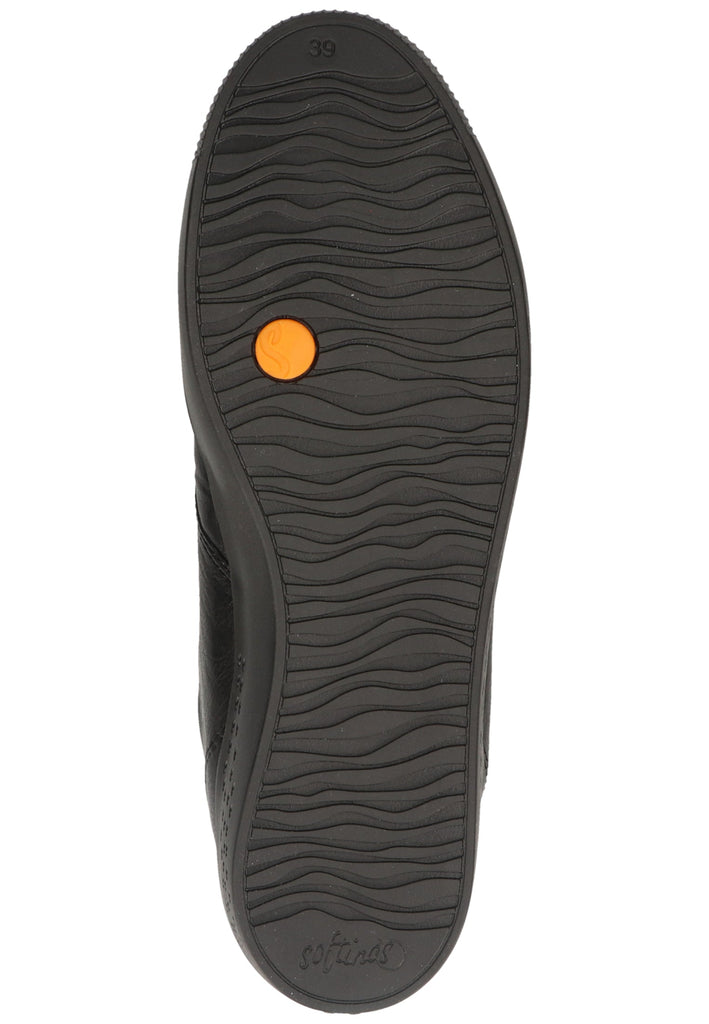 softinos Stiefelette Leder Schwarz Warmfutter