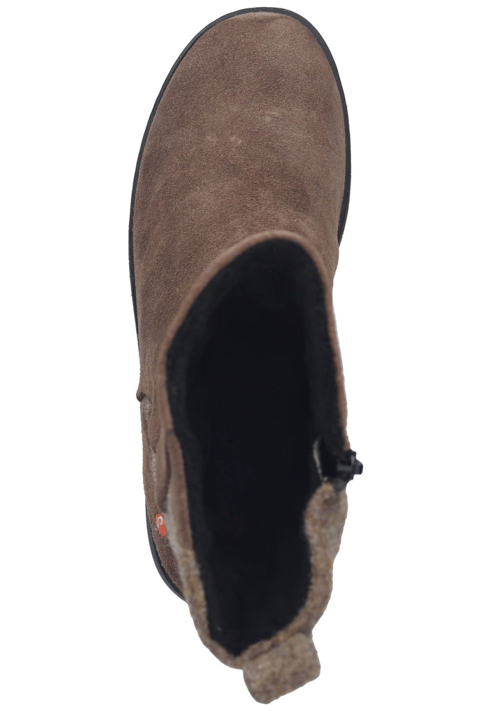 softinos Stiefelette Leder Taupe